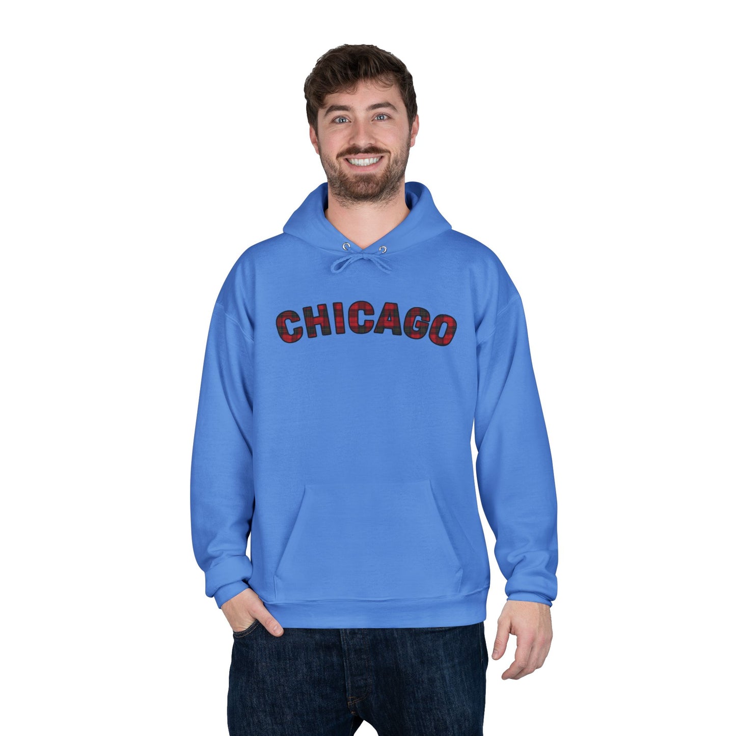 Plaid Chicago Hoodie - Unisex