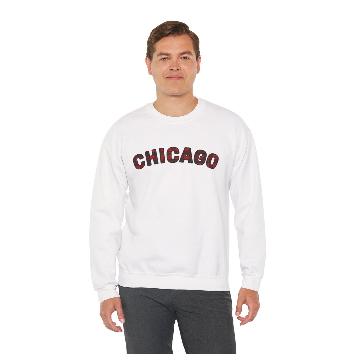 Plaid Chicago Sweatshirt - Unisex