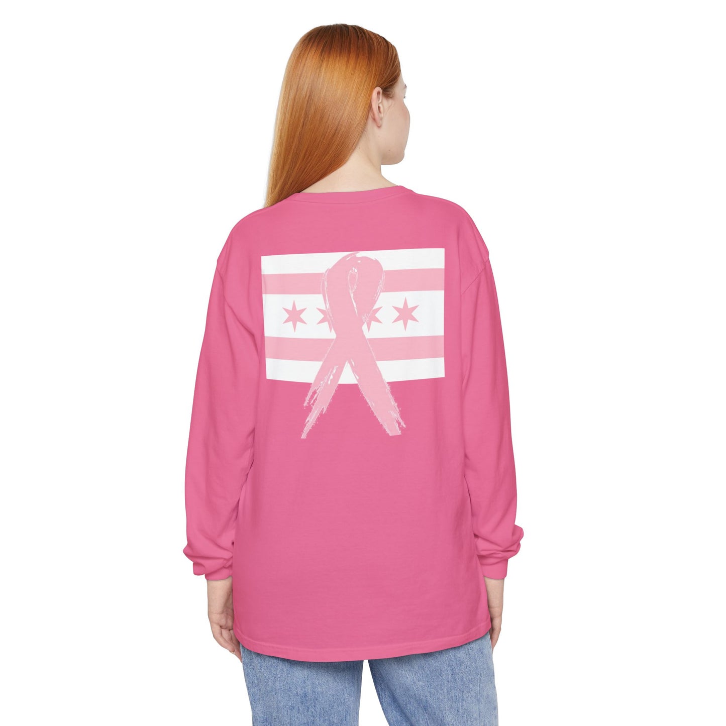 Chicago Breast Cancer Awareness Long Sleeve Tee - Unisex