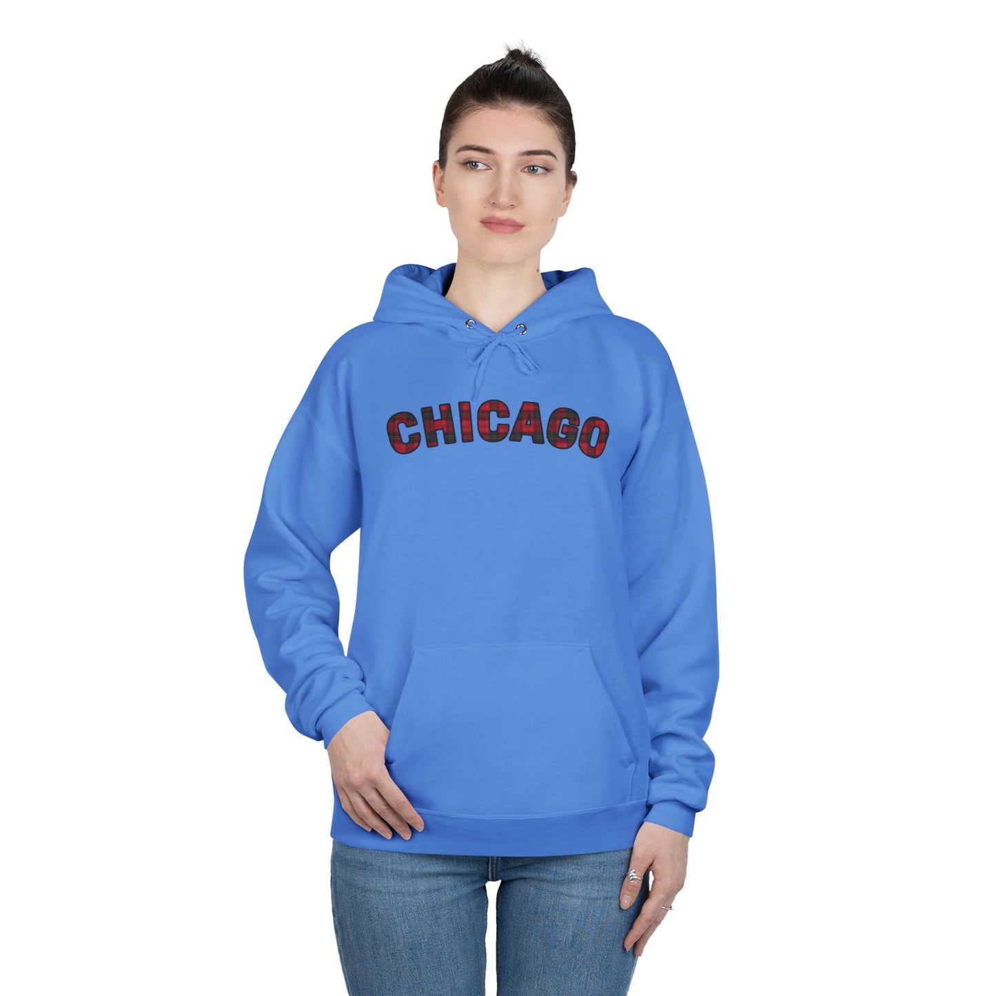 Plaid Chicago Hoodie - Unisex