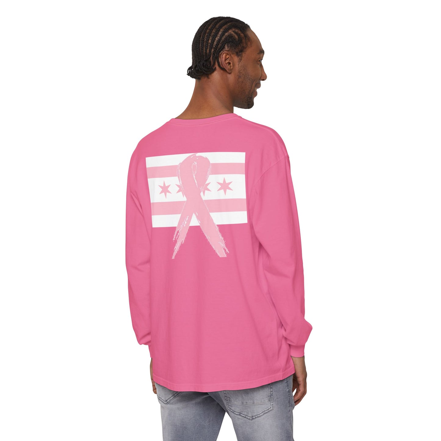 Chicago Breast Cancer Awareness Long Sleeve Tee - Unisex