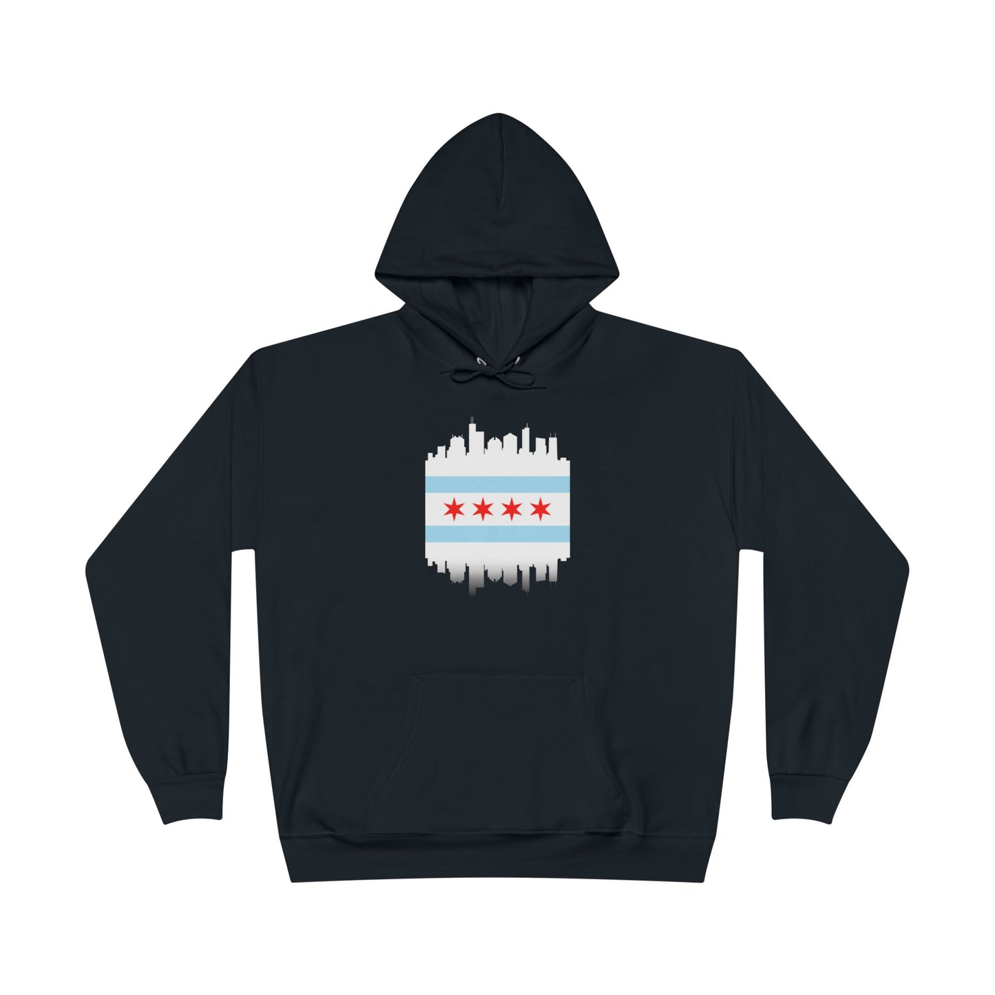 Chicago Flag Skyline Hoodie - Unisex