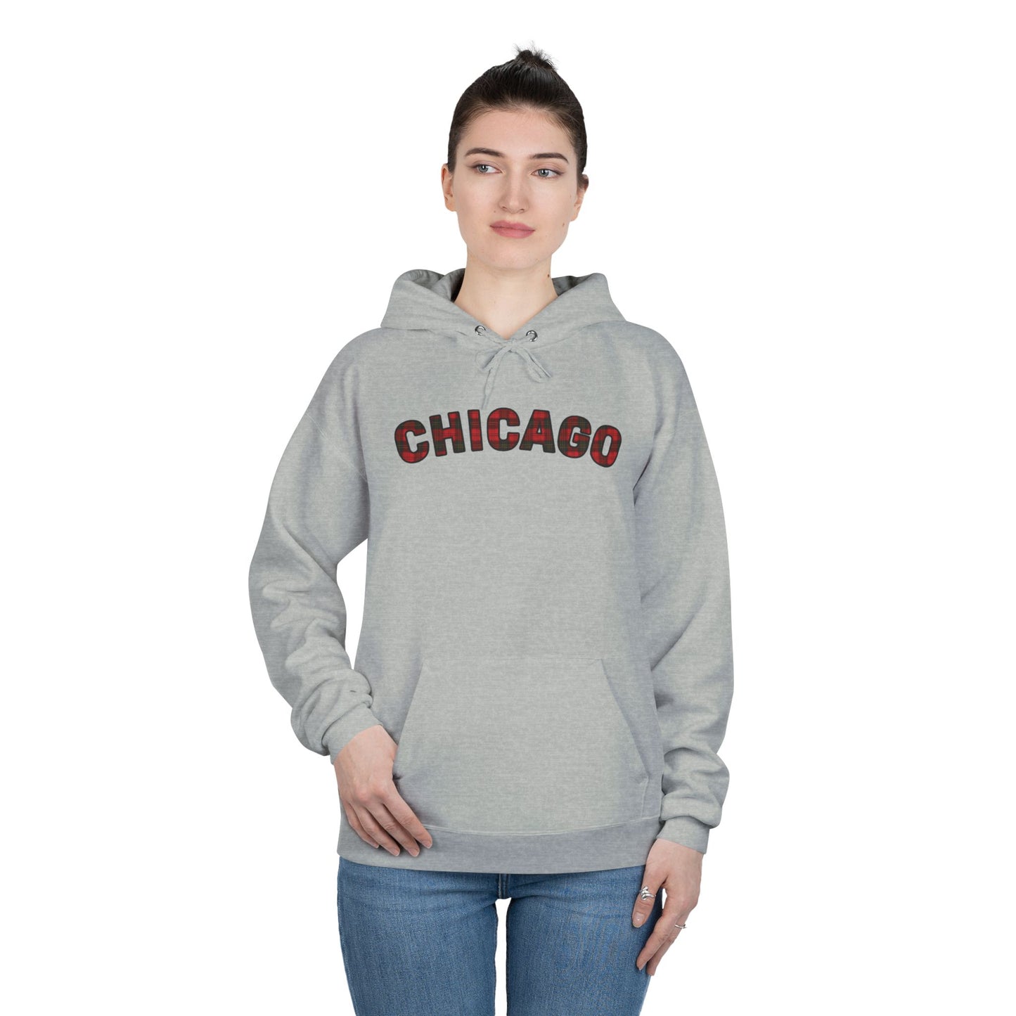 Plaid Chicago Hoodie - Unisex