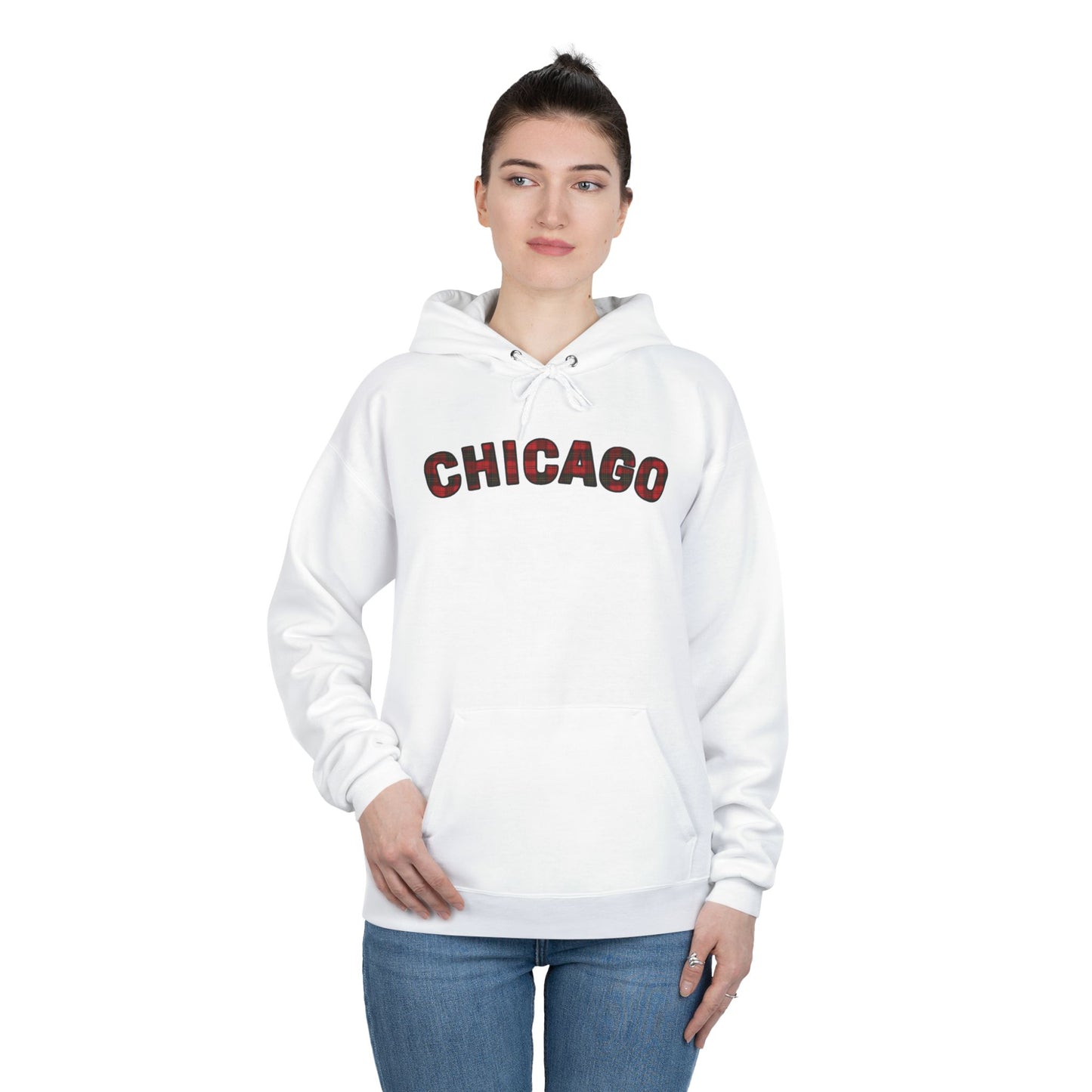 Plaid Chicago Hoodie - Unisex